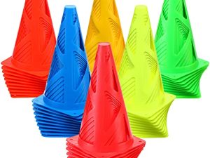 60 pièces cônes d'agilité en plastique