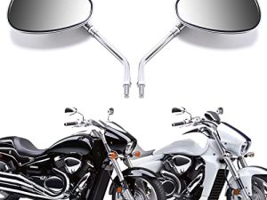 10MM Chrome Moto Guidon Rétroviseurs Latéraux pour