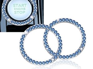 LivTee 2 PCS Cristal Strass Anneau De