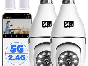 Fowutz Caméra de sécurité à ampoule
