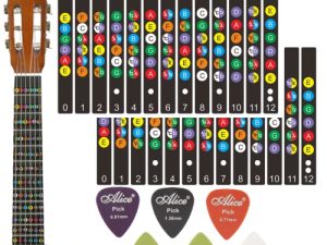 2 autocollants de manche de guitare et