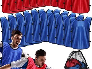 Jiuguva 24 Packs Sports Pinnies Soccer Basketball