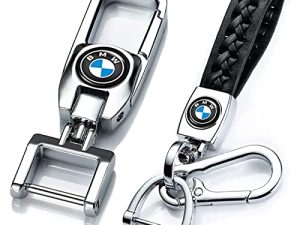 Porte-clés de voiture en cuir pour