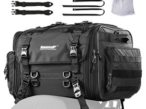 Rhinowalk Sac de Queue de Moto 40-60L