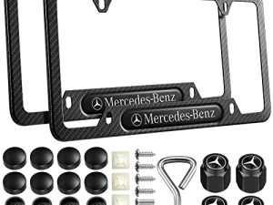 2PCS Cadres de Plaque d'Immatriculation pour Mercedes