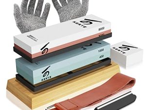 Kit de pierre à aiguiser pour couteaux