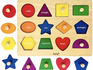 Dailyfunn Montessori Jouet Forme Peg Puzzles Bébé