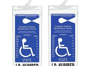Tbuymax Lot de 2 porte-placards de stationnement