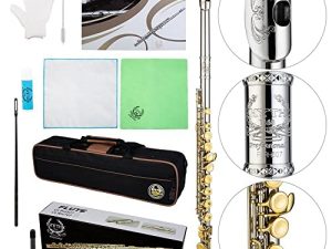 Flûtes RHYTHM C avec fleur gravée trou