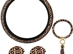 Boao Ensemble d'accessoires de voiture à imprimé