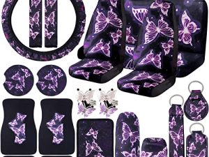 24 Pièces Papillon Accessoires de Voiture Housses