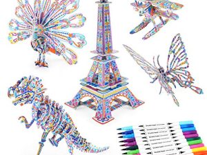 BEARUN Jeu de puzzle de coloriage 3D