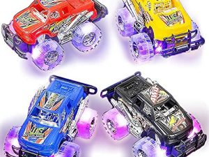 Ensemble de camions monstres lumineux pour garçons