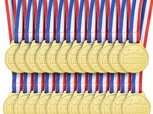 Juvale Lot de 24 médailles d'or pour
