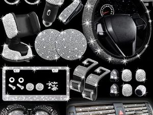 Lot de 27 accessoires de voiture Bling