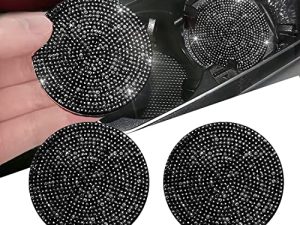 2pcs Bling Car Cup Holder Coaster