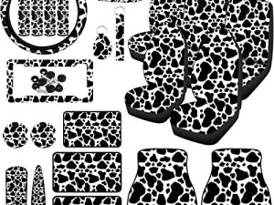 Tallew 26 Pièces Vache Impression Ensemble d'Accessoires