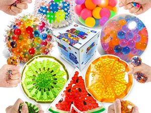 ZaxiDeel Lot de 7 balles anti-stress sensorielles