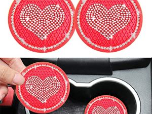 2 pcs Rouge Bling Porte-Gobelet De Voiture