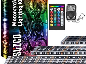 SUZCO Lot de 10 bandes lumineuses LED
