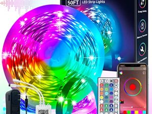 FONEWE 50ft lumières LED pour chambre à