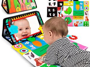 Beetoy Tummy Time Jouets miroir pour bébé