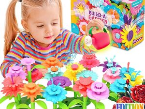 FUNZBO Flower Garden Building Toys for Girls