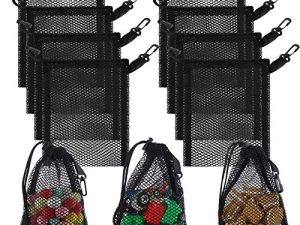 8 Pièces Sacs à Cordon en Maille