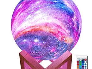 BRIGHTWORLD Lampe Lune Galaxy Lampe 5