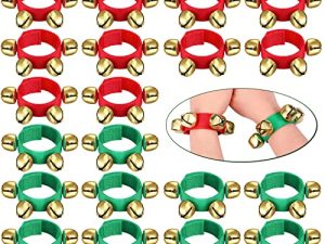 20 Pcs Or Bracelet de Noël Cloches