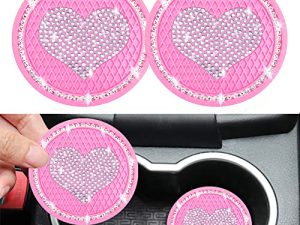 Lot de 2 sous-verres de voiture rose