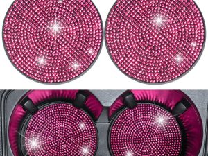 JOFUGOC Bling Car Cup Holder Coaster