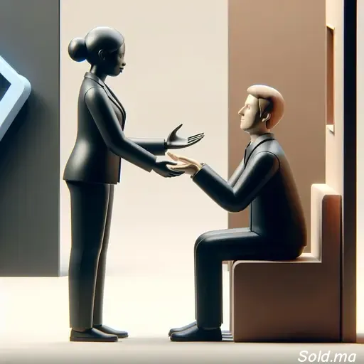 illustration de communication efficace et empathique pour clients