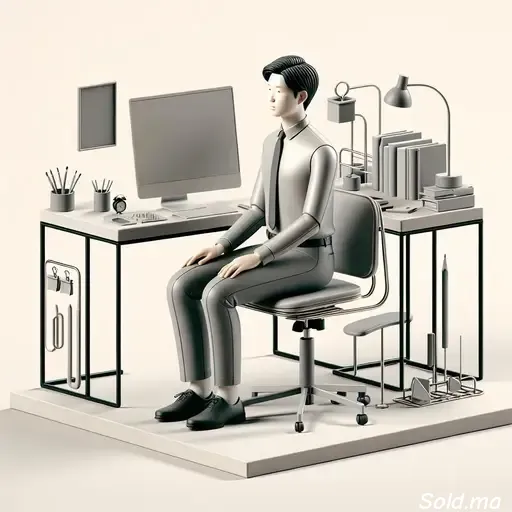 illustration d'une personne maintenant une bonne posture