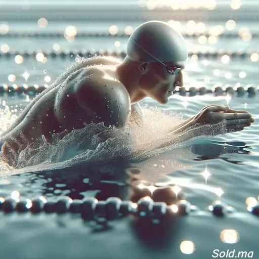 image de Michael Phelps se concentrant sur chaque détail de sa nage