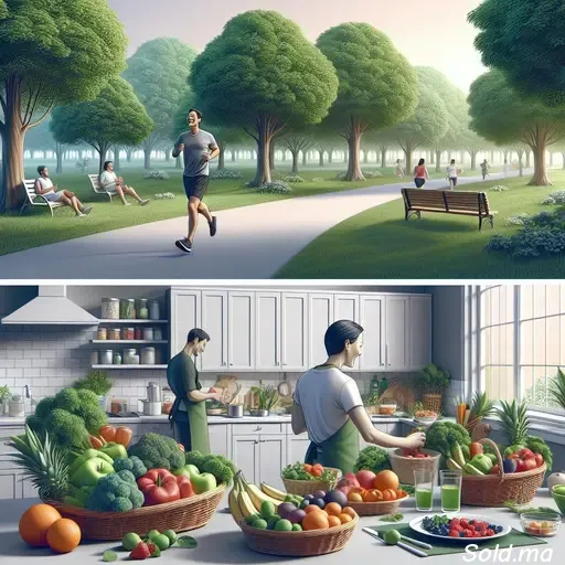 image représentant des personnes jogging en plein air
